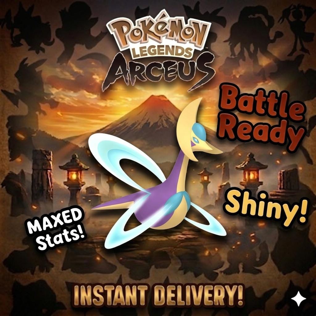 Shiny Cresselia Pokemon Legends Arceus 6IV Competitive Battle Ready – Legends Arceus Pokémon card photo