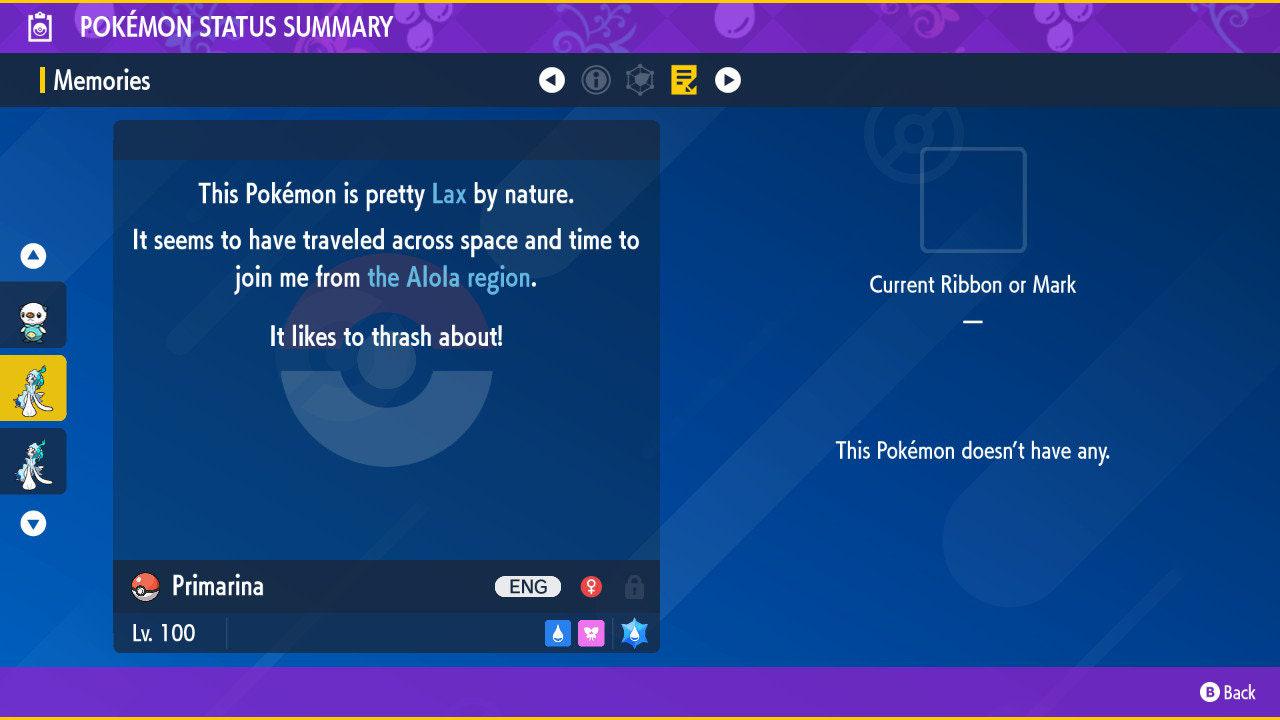 Shiny PRIMARINA Pokémon Scarlet Violet 6IV Competitive Battle Ready Pokémon card photo 2
