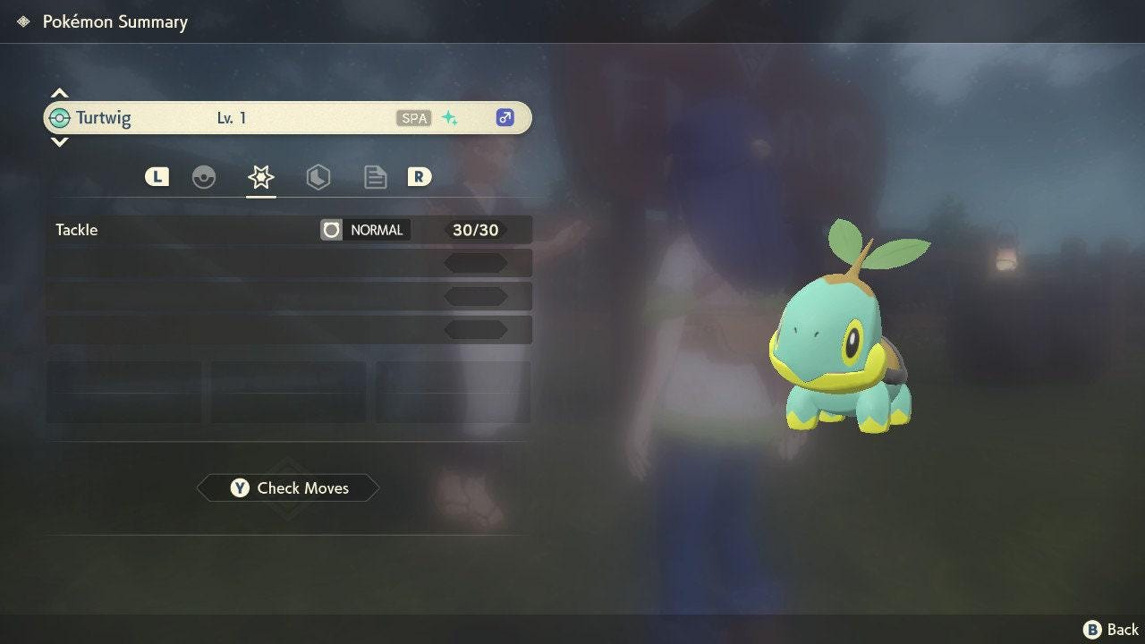 Shiny TURTWIG Pokemon Legends Arceus 6IV Competitive Battle Ready – Legends Arceus Pokémon card photo