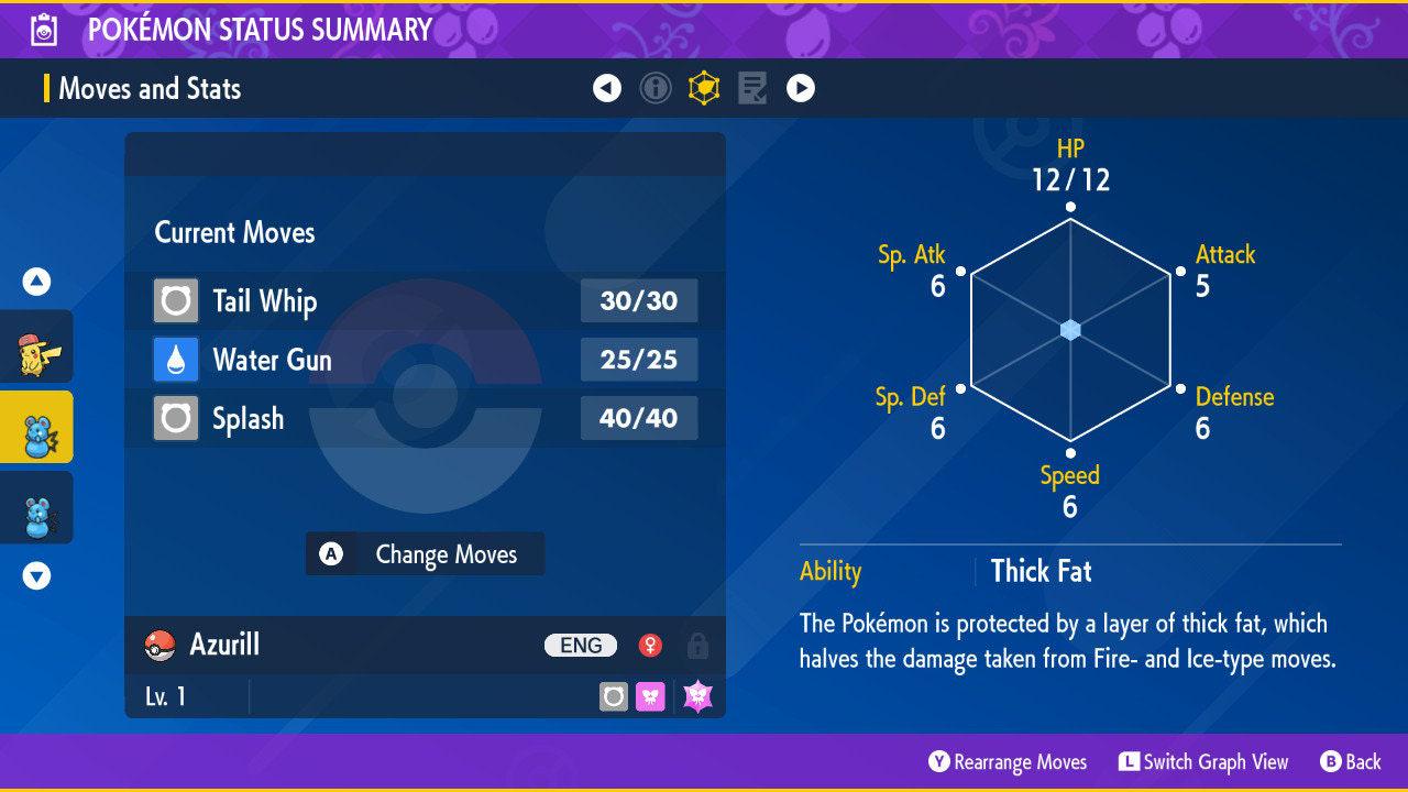 Foto de la carta Pokémon Shiny AZURILL Pokémon Escarlata Violeta 6IV Competitivo Listo para la Batalla 3