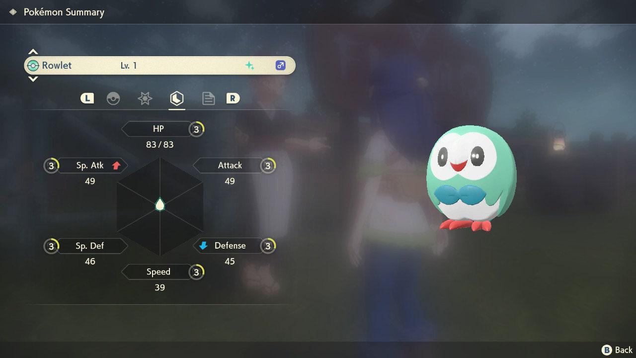 Shiny ROWLET Pokemon Legends Arceus 6IV Competitive Battle Ready Pokémon card photo 3