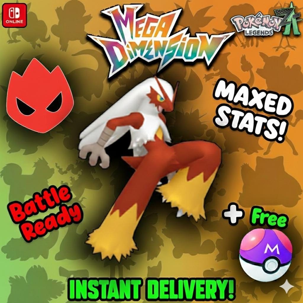 Foto de la carta Pokémon Blaziken variocolor Alfa Pokémon Legends Za Mega Dimension DLC 6IV competitivo listo para la batalla
