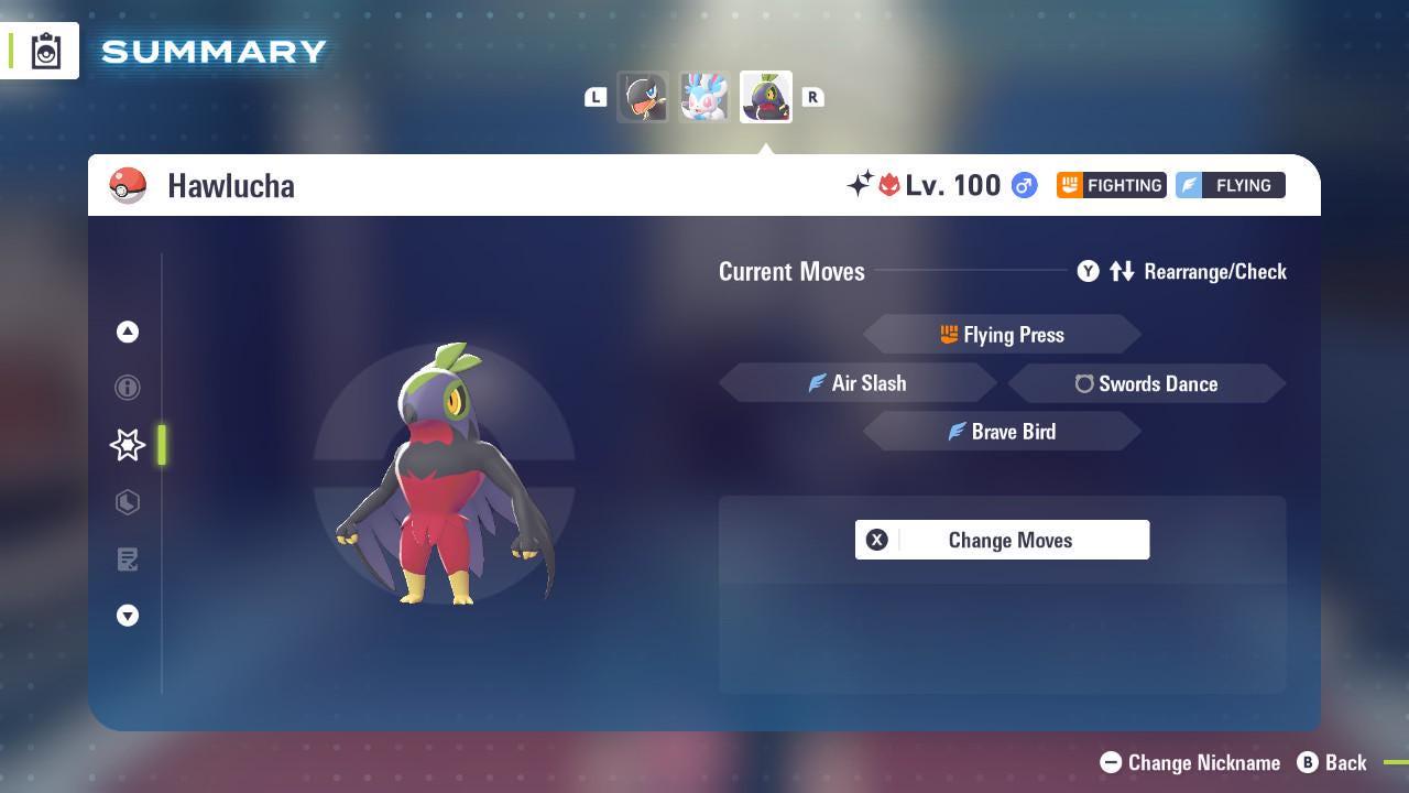 Shiny Alpha Hawlucha Pokémon Legends ZA 6IV Competitive Battle Ready Pokémon card photo 4