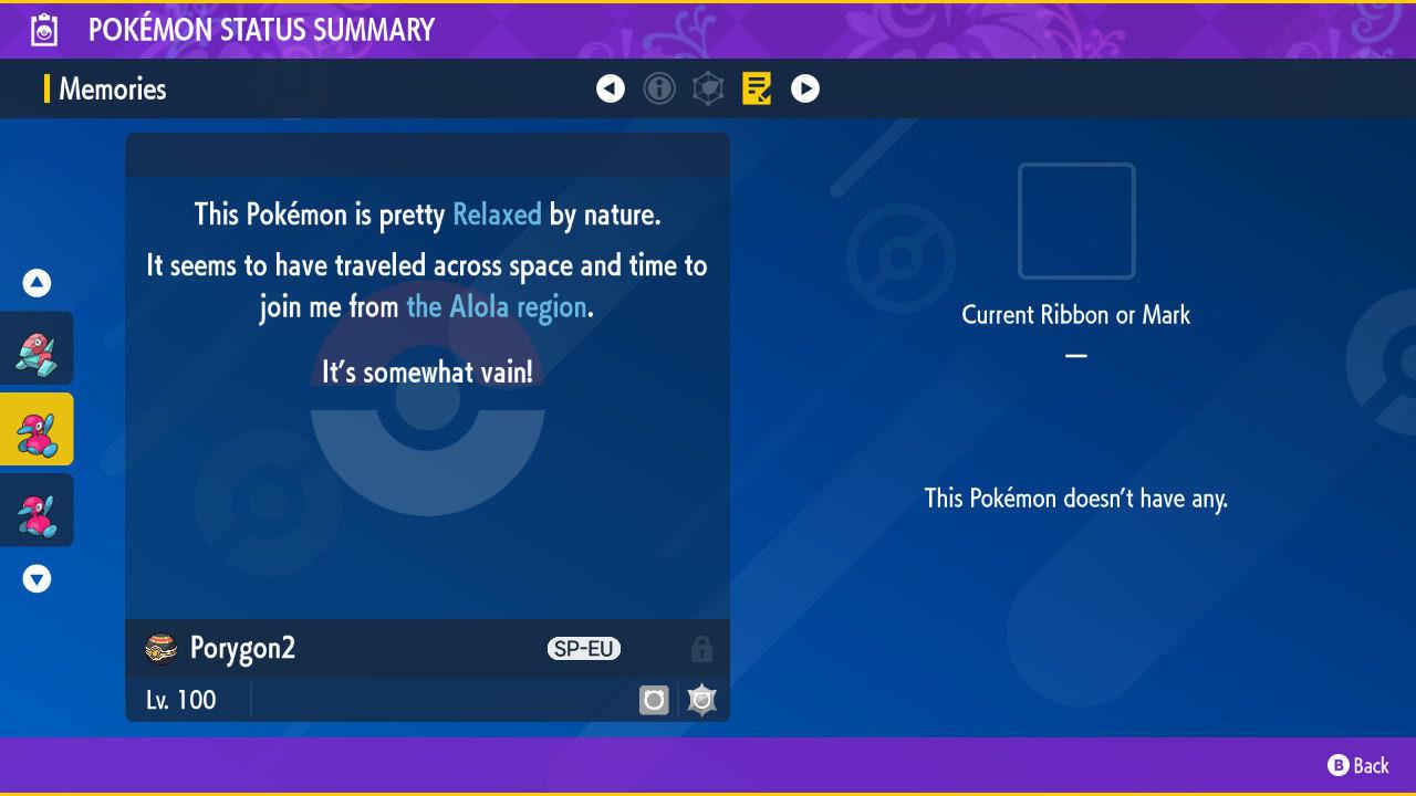 Фото покемона Блестящий ПОРЫГОН2 Pokémon Scarlet and Violet 6IV Готов к соревновательным боям 3