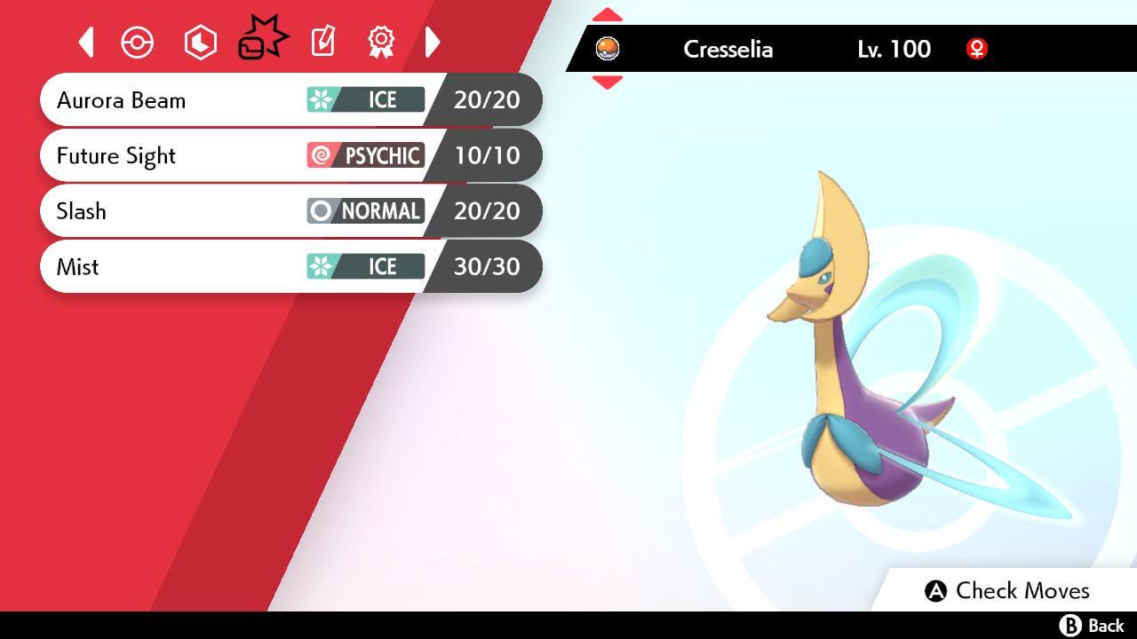 Shiny CRESSELIA Pokemon Sword Shield 6IV Competitive Battle Ready Pokémon card photo 3