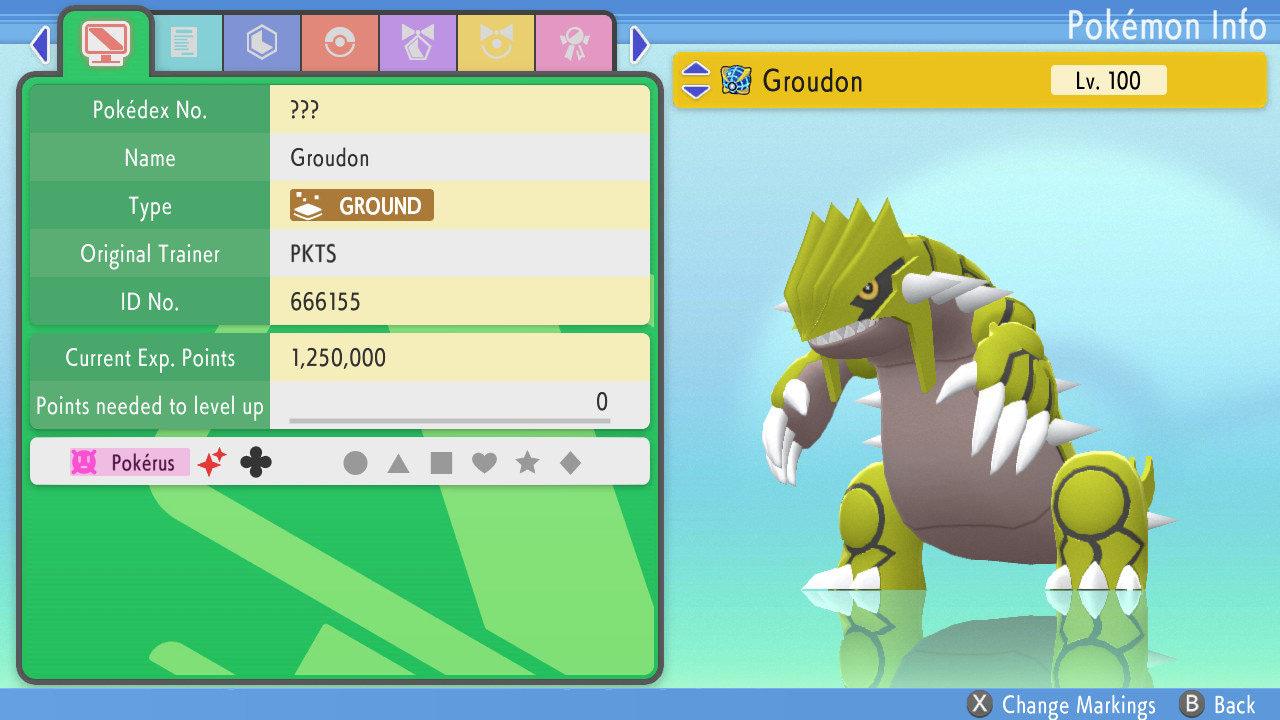 SHINY 6IV GROUDON Pokemon Brilliant Diamond Shining Pearl 6IV Competitive Battle Ready Pokémon card photo 4