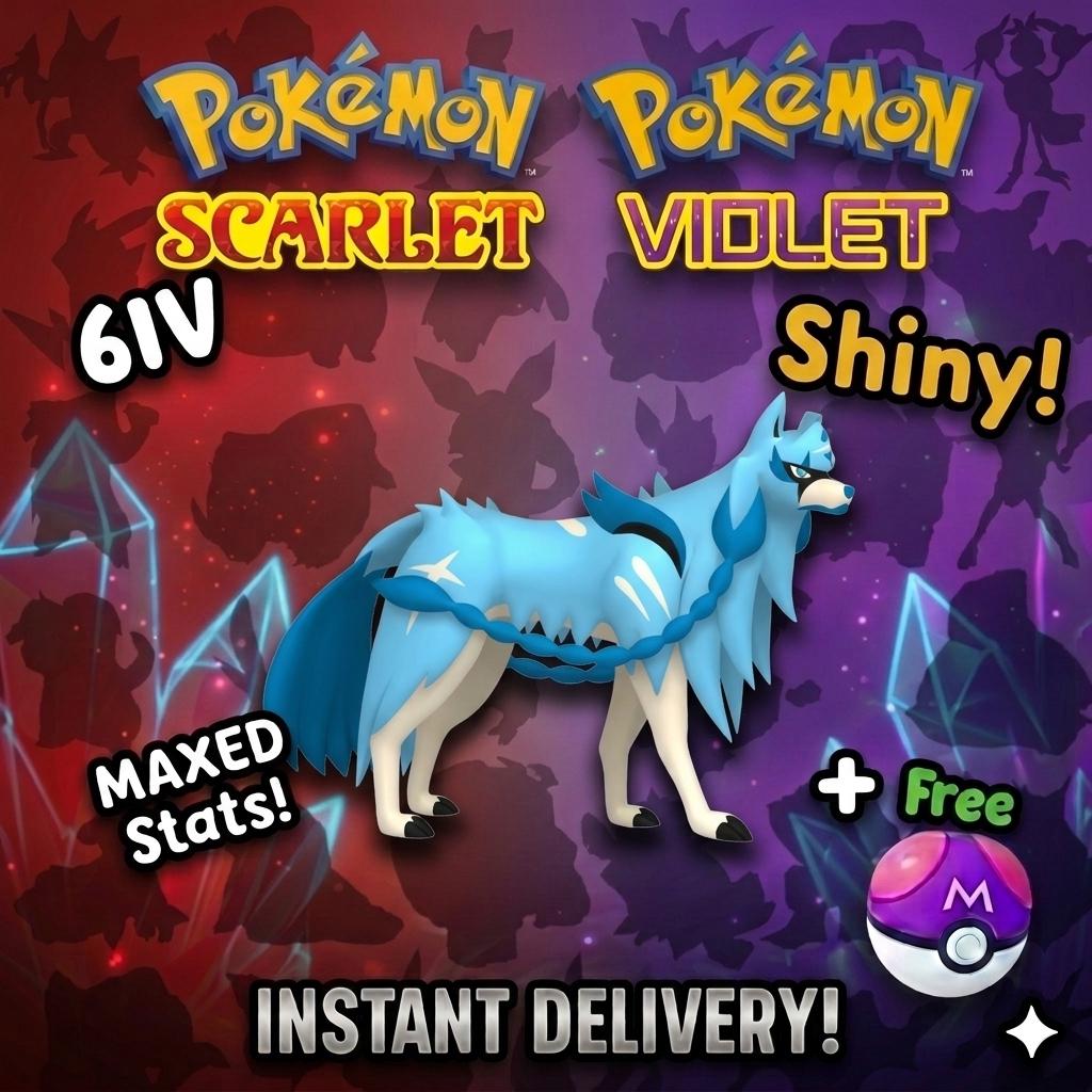 Shiny 6iv ZACIAN CROWNED SWORD Pokémon Scarlet and Violet 6IV Competitive Battle Ready – Scarlet & Violet Pokémon card photo