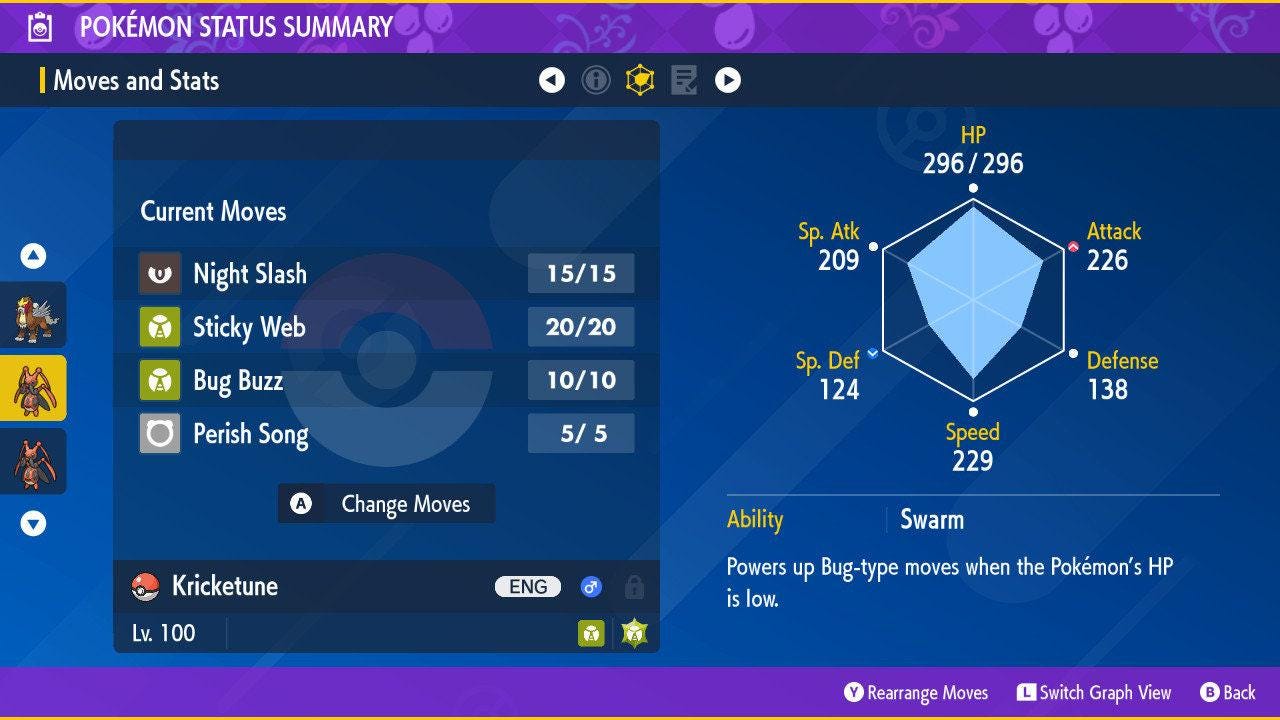 Shiny KRICKETUNE Pokémon Scarlet Violet 6IV Competitive Battle Ready Pokémon card photo 3