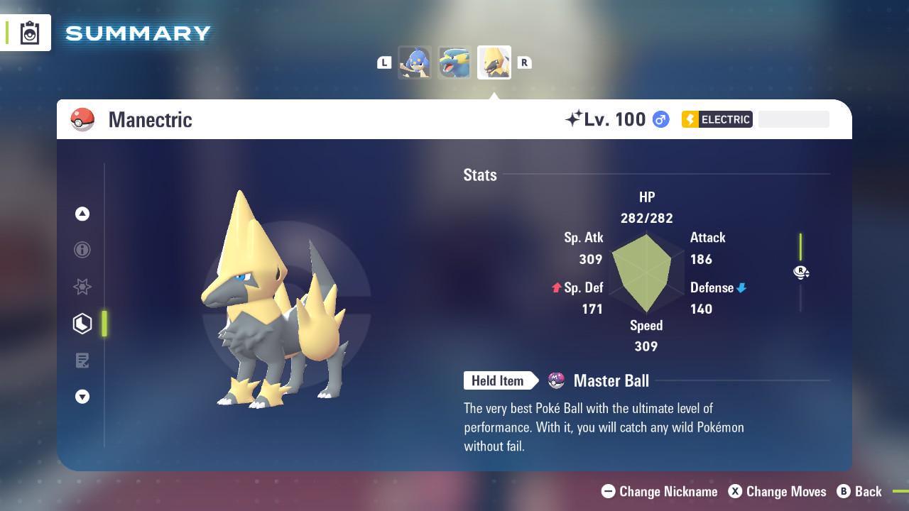 Shiny MANECTRIC Pokémon Legends ZA 6IV Competitive Battle Ready – Pokémon Legends Z-A Pokémon card photo