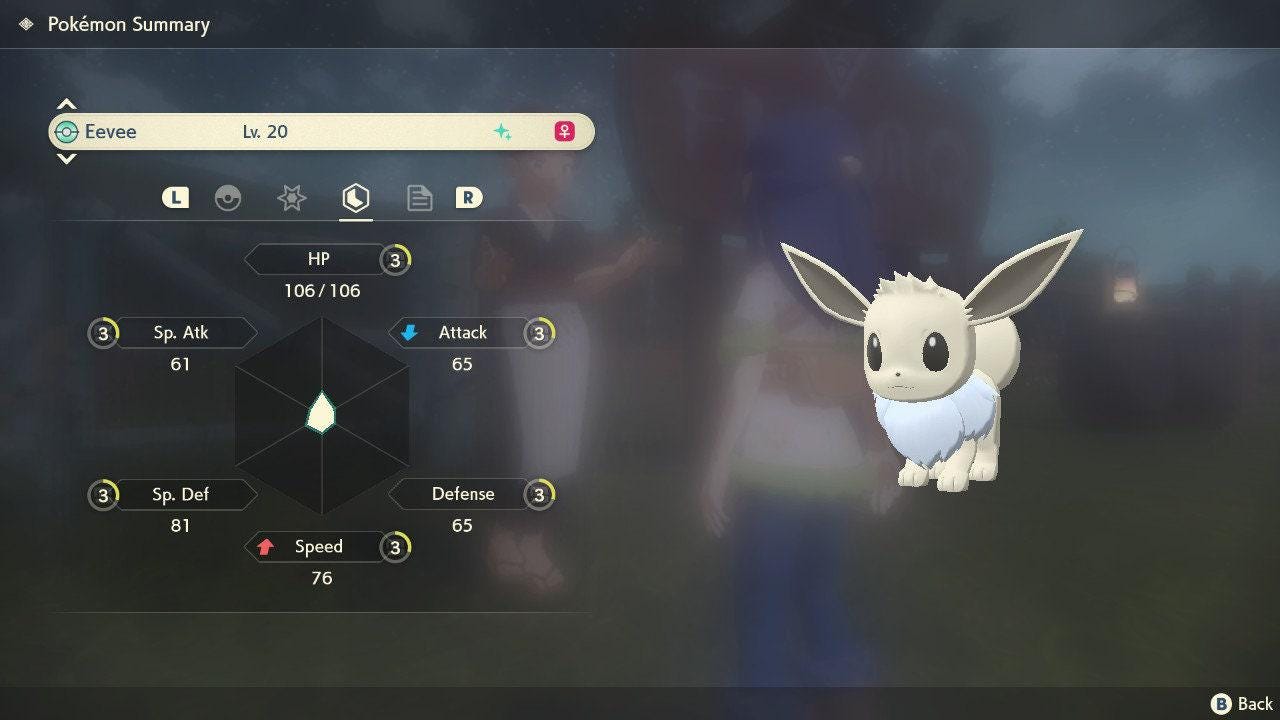 Shiny EEVEE Pokemon Legends Arceus 6IV Competitive Battle Ready Pokémon card photo 4