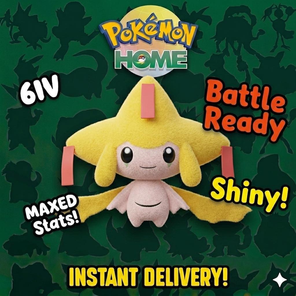 Shiny JIRACHI Pokémon HOME 6IV Competitive Battle Ready – Pokémon HOME Transfers Pokémon card photo