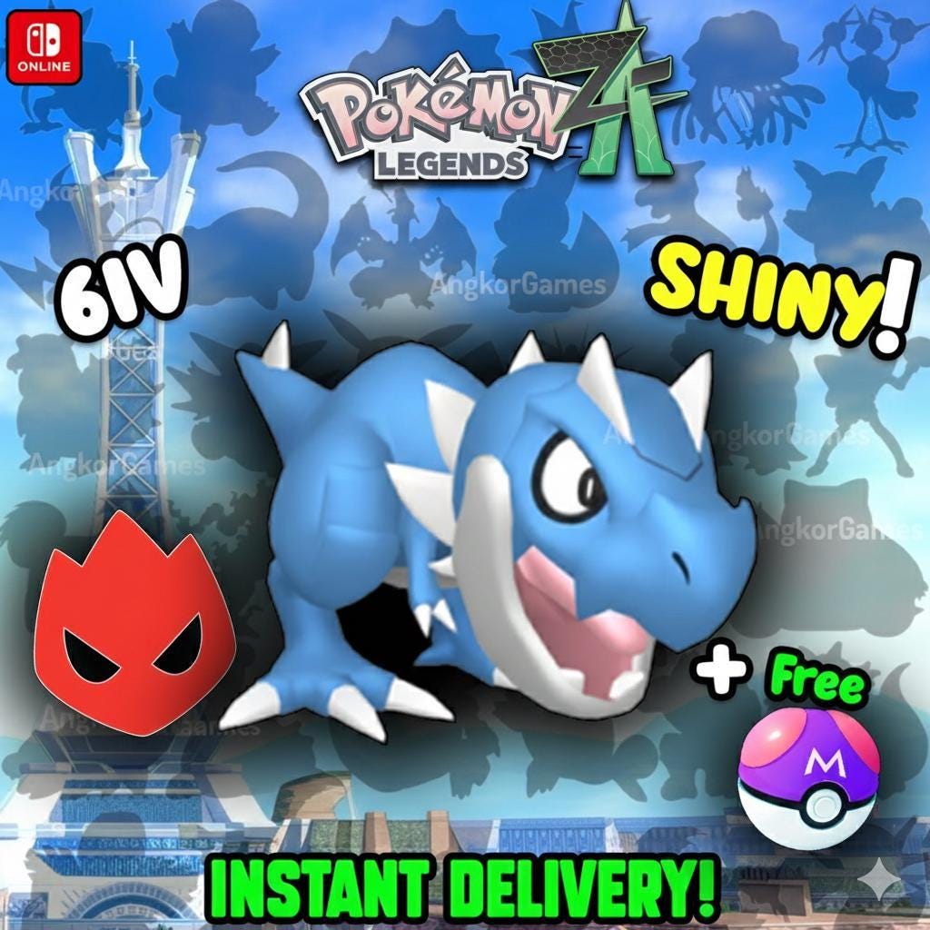 Foto de la carta Pokémon Pokémon ZA Nv 5 Firme SHINY ALPHA 6IV Tyrunt Pokémon Leyendas ZA 6IV Listo para el Combate Competitivo
