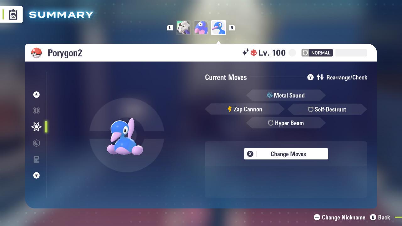 Foto de la carta Pokémon Porygon2 Alfa Variocolor Pokémon Legends ZA DLC Mega Dimension 6IV Competitivo Listo para la Batalla 4