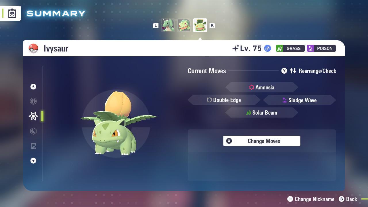Foto de la carta Pokémon Shiny IVYSAUR Pokémon Legends ZA 6IV Listo para la Batalla Competitiva 3
