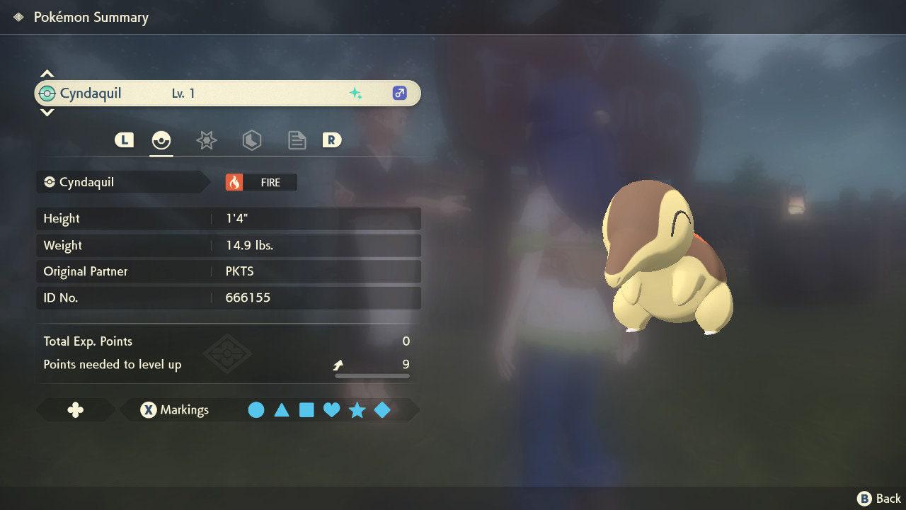 Shiny CYNDAQUIL Pokemon Legends Arceus 6IV Competitive Battle Ready Pokémon card photo 2