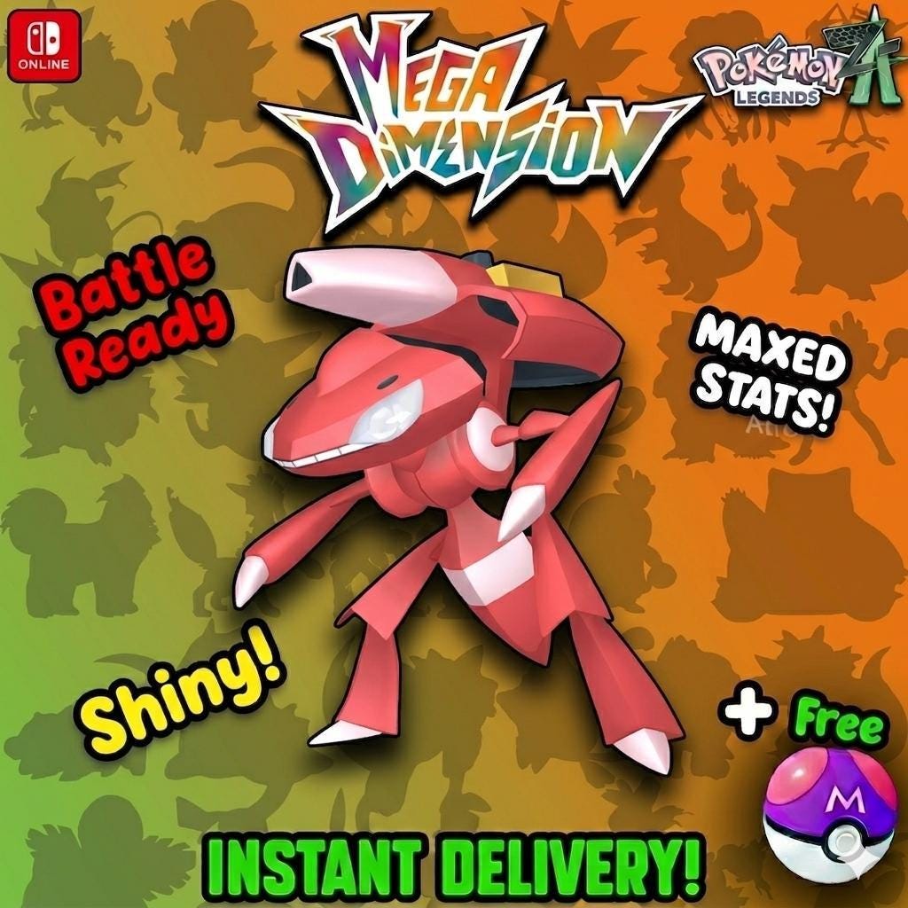 Foto de la carta Pokémon Genesect variocolor Pokémon Legends ZA DLC Mega Dimensión 6IV Listo para el Combate Competitivo
