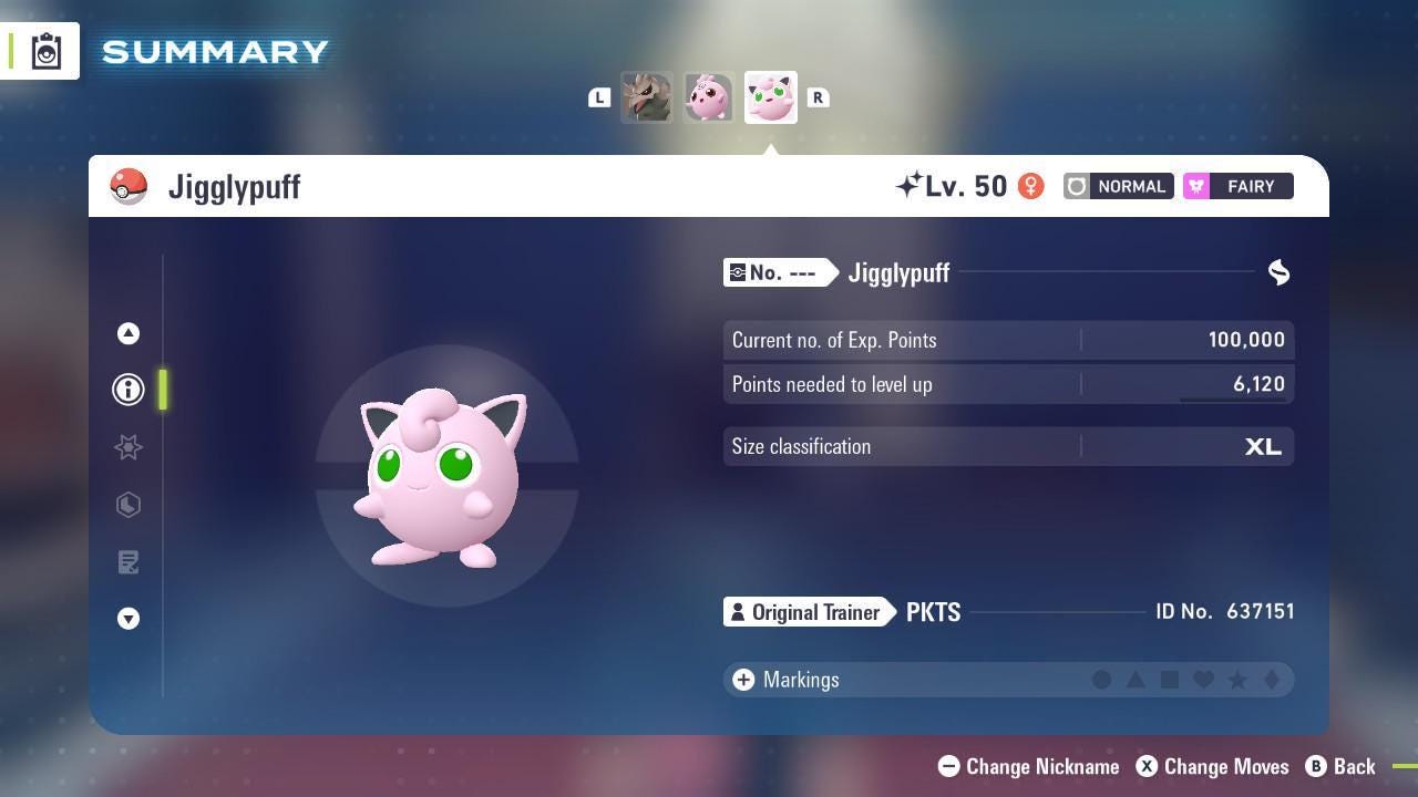 Shiny Jigglypuff Pokemon Legends ZA Mega Dimension DLC 6IV Competitive Battle Ready Pokémon card photo 2