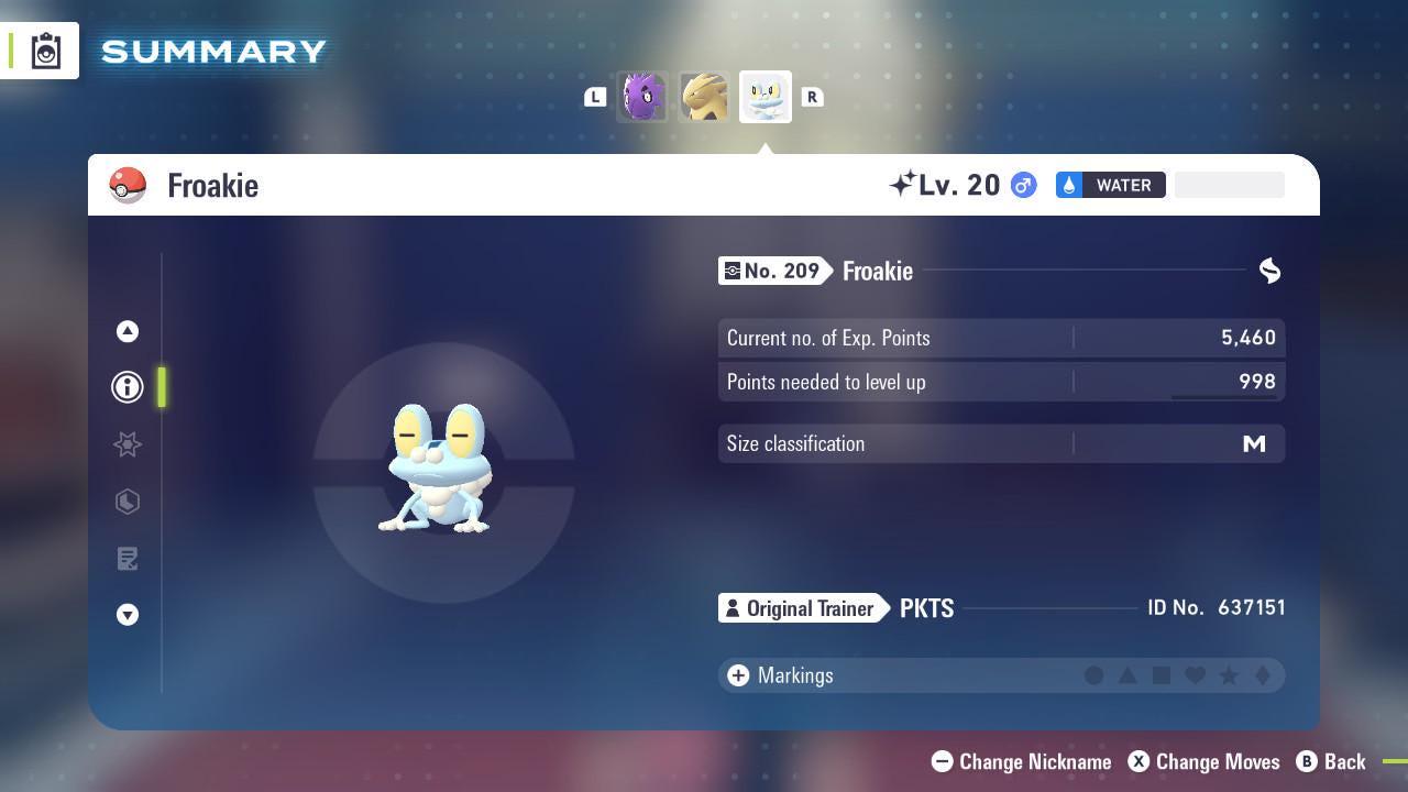 Shiny FROAKIE Pokémon Legends ZA 6IV Competitive Battle Ready Pokémon card photo 3