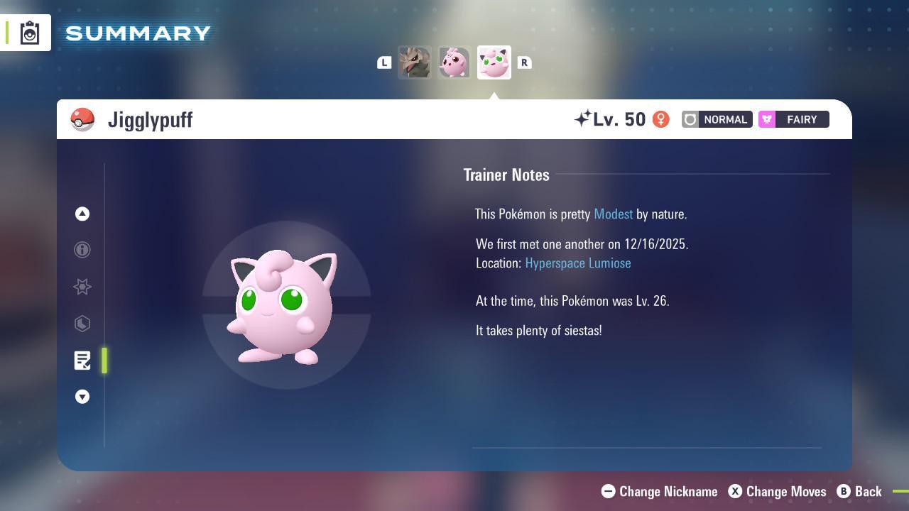 Shiny Jigglypuff Pokemon Legends ZA Mega Dimension DLC 6IV Competitive Battle Ready Pokémon card photo 4