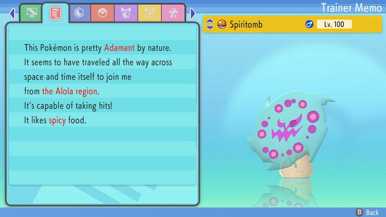 SHINY 6IV SPIRITOMB Pokemon Brilliant Diamond Shining Pearl 6IV Competitive Battle Ready Pokémon card photo 4