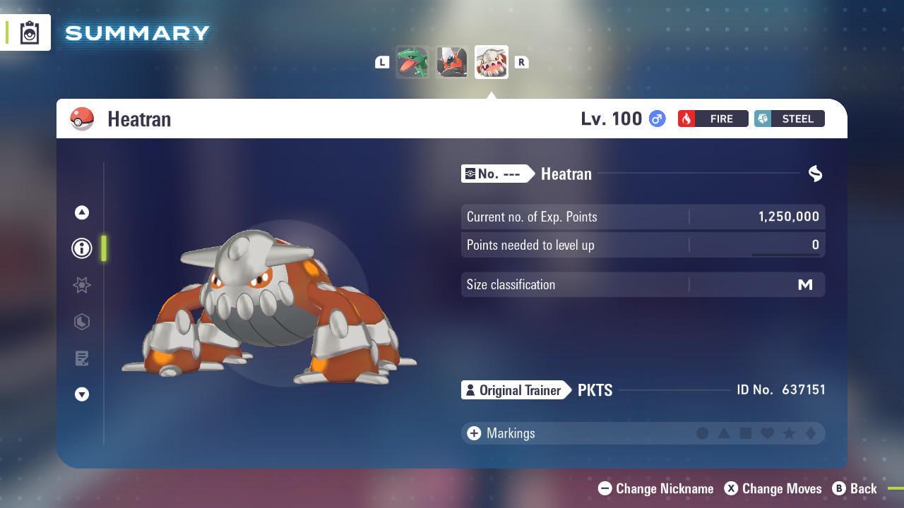Non Shiny 6IV Heatran Pokemon Legends Za Mega Dimension DLC 6IV Competitive Battle Ready Pokémon card photo 3