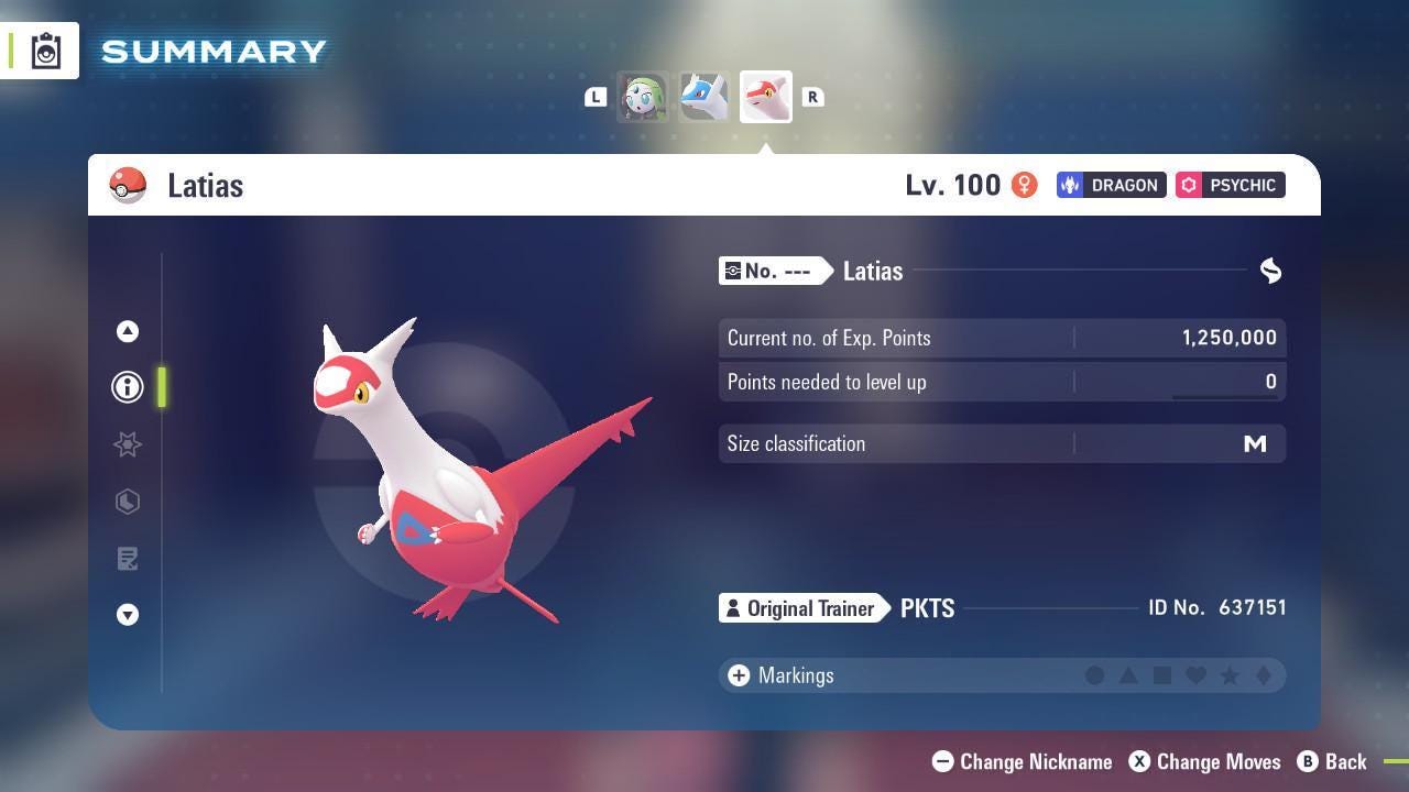 Non Shiny 6IV Latias Pokemon Legends Za Mega Dimension DLC 6IV Competitive Battle Ready Pokémon card photo 3