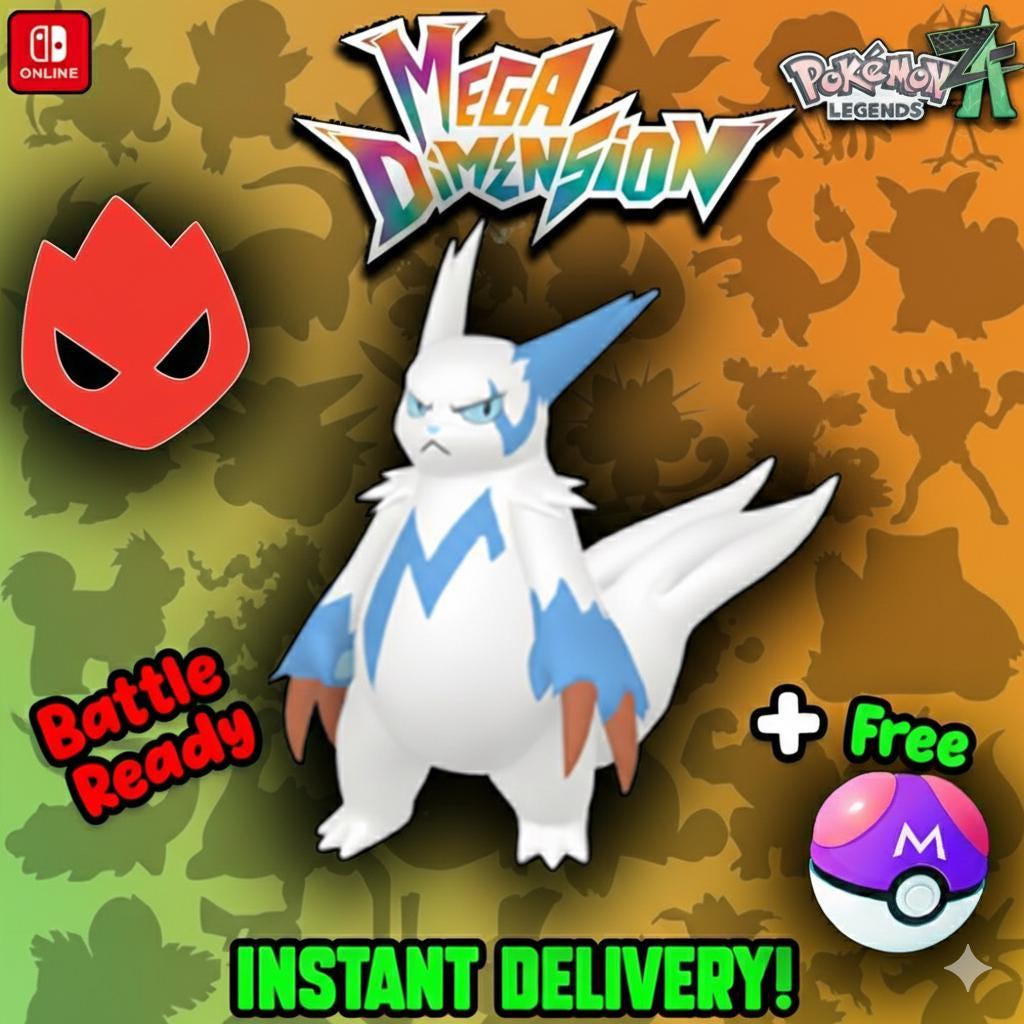 Shiny Alpha Zangoose Pokemon Legends Za Mega Dimension DLC 6IV Competitive Battle Ready Pokémon card photo