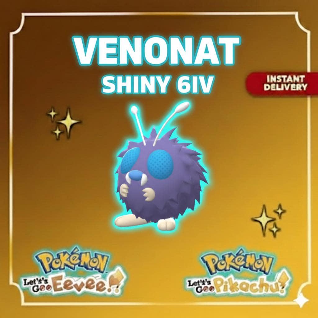 Shiny VANONAT Pokémon Lets Go Pikachu Eevee 6IV Competitive Battle Ready – Pokémon Let's Go Pokémon card photo