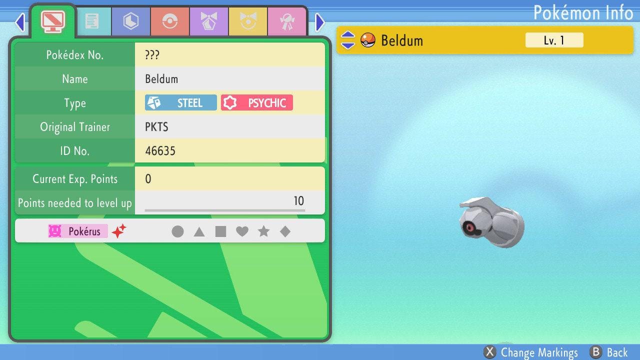 SHINY 6IV BELDUM Pokémon Brilliant Diamond and Shining Pearl 6IV Competitive Battle Ready – Brilliant Diamond & Shining Pearl Pokémon card photo