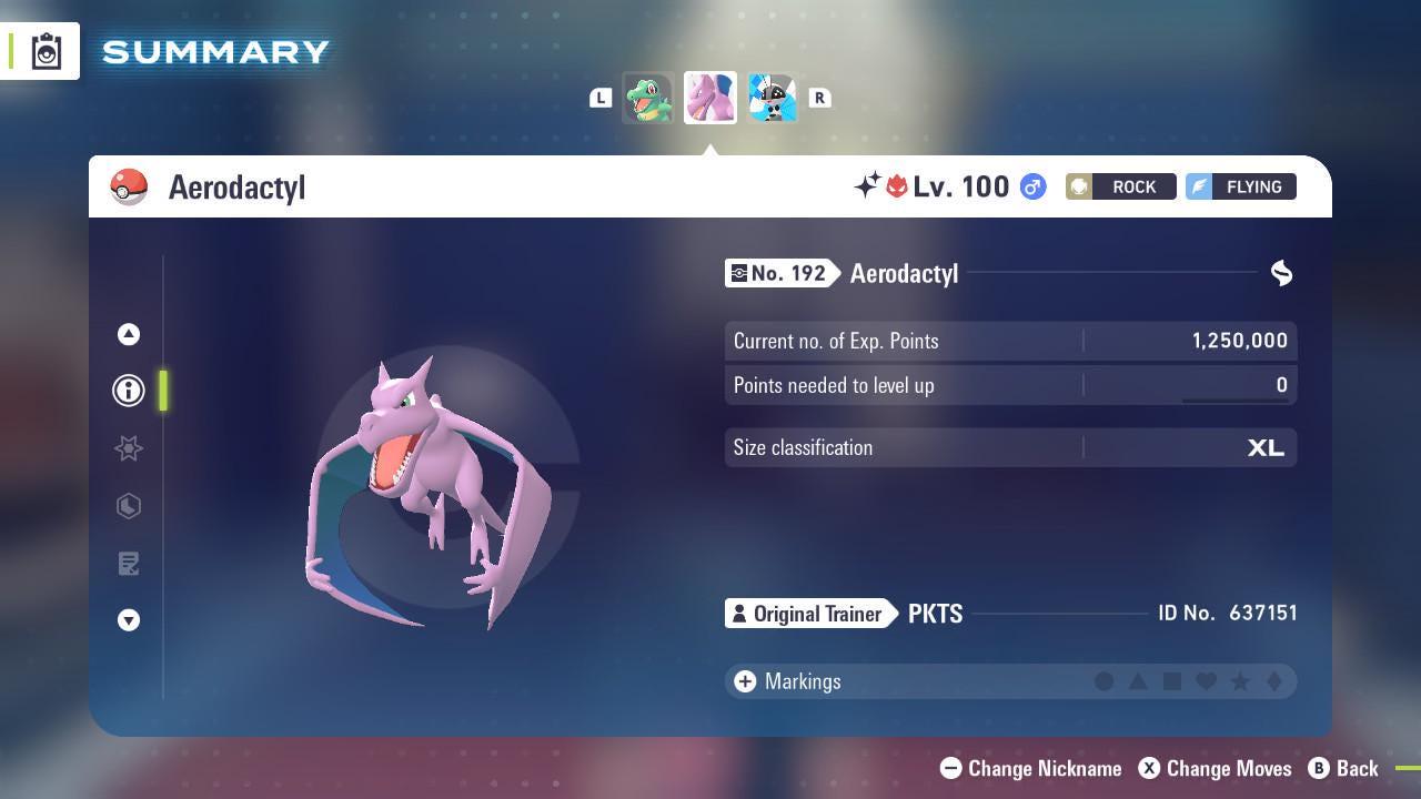 Shiny Alpha Aerodactyl Pokémon Legends ZA 6IV Competitive Battle Ready Pokémon card photo 3