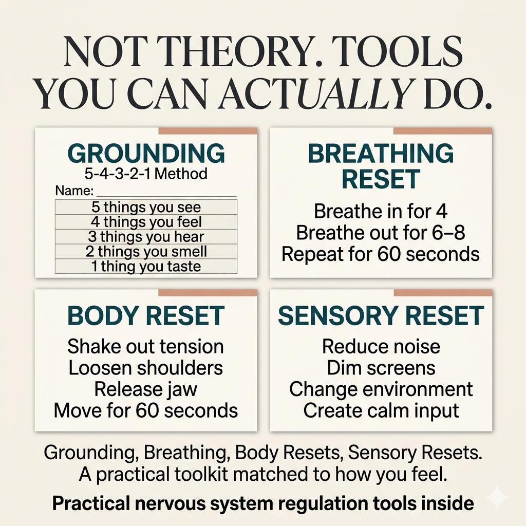 Nervous System Reset Workbook PDF Somatic Healing Workbook Grounding Exercises Anxiety Relief Stress Recovery Burnout Recovery Pokémon card photo 5