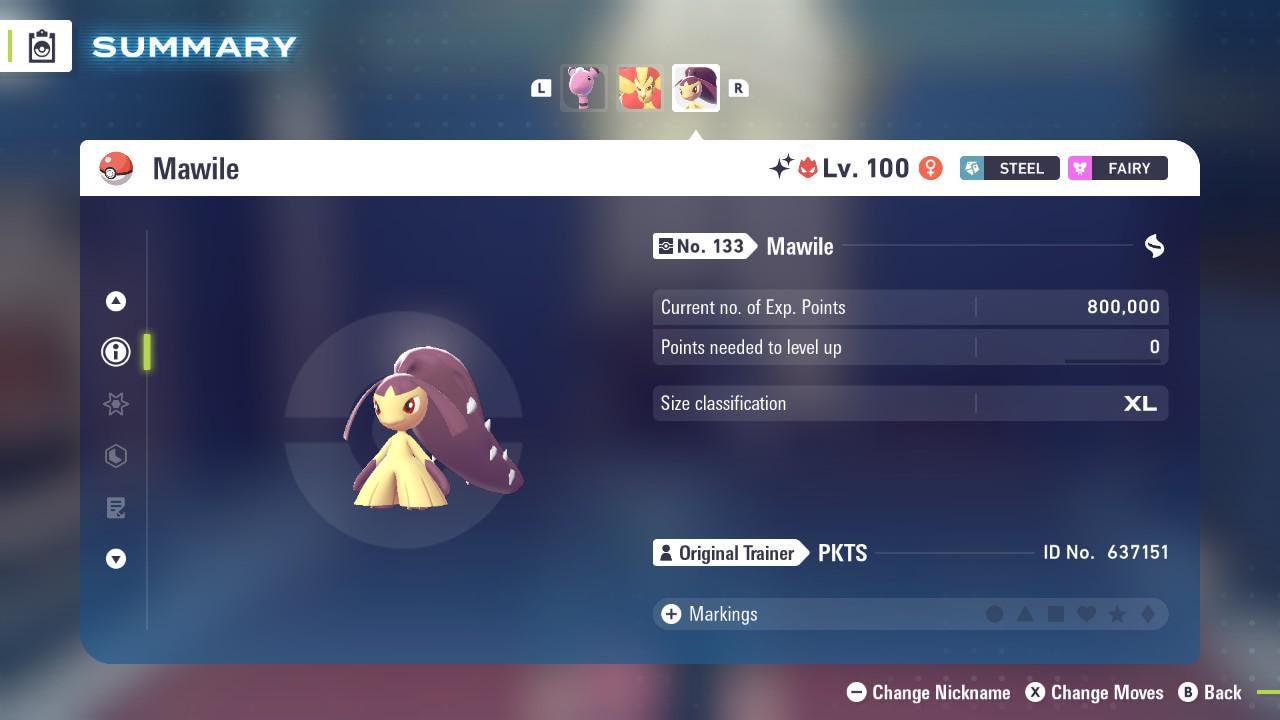 Shiny Alpha Mawile Pokémon Legends ZA 6IV Competitive Battle Ready Pokémon card photo 3