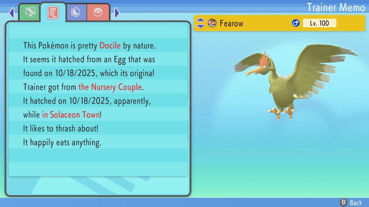 Shiny FEAROW Pokemon Brilliant Diamond Shining Pearl 6IV Competitive Battle Ready Pokémon card photo 2