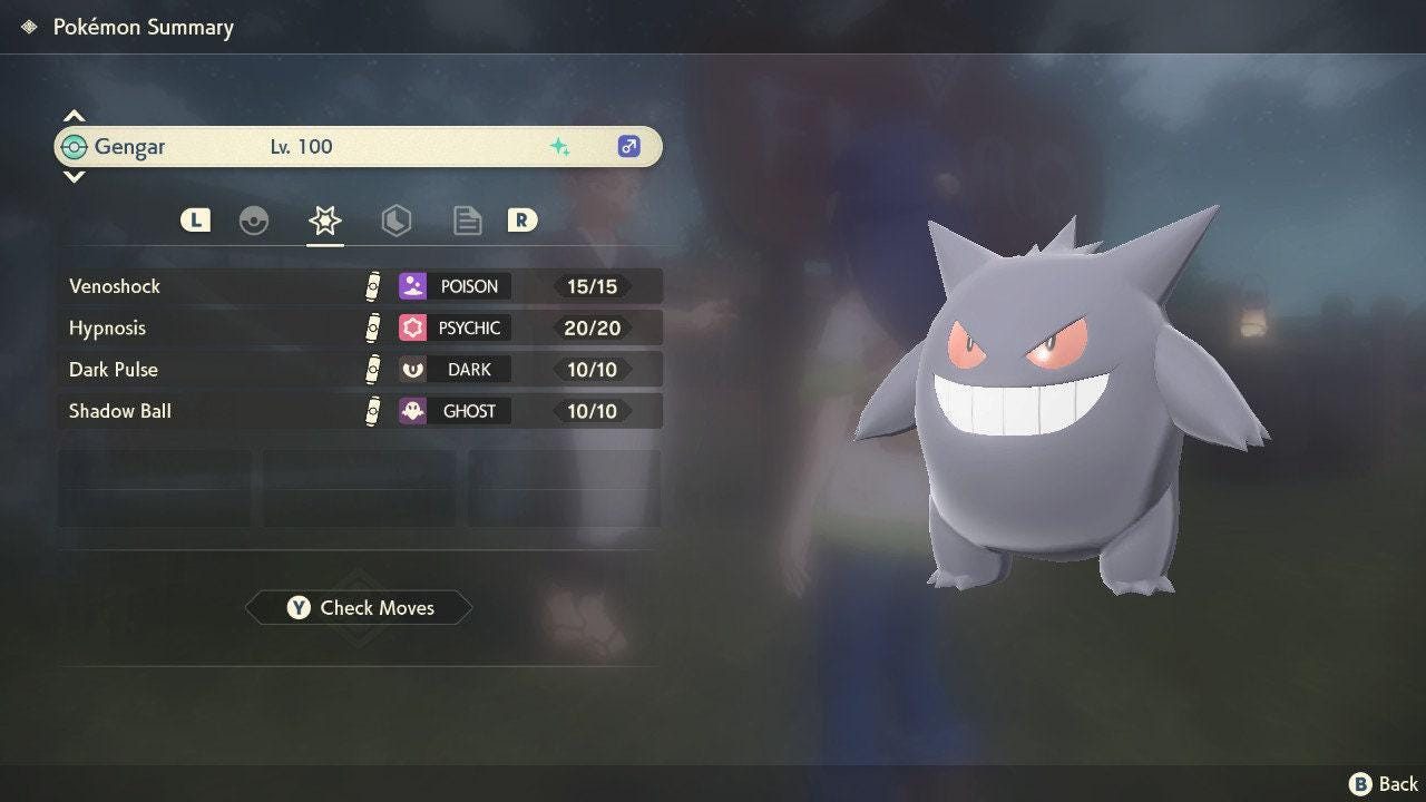 Shiny GENGAR Pokemon Legends Arceus 6IV Competitive Battle Ready – Legends Arceus Pokémon card photo